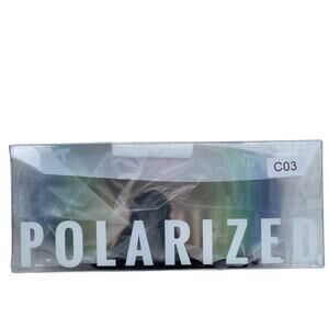 New Unisex Polarized Sport Sunglasses with White Frame